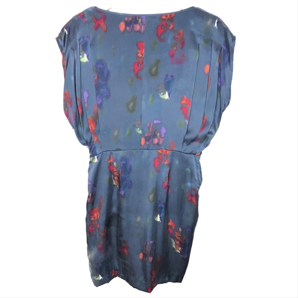 Catherine Malandrino 100% Silk Draped Cowl Neck - Picture 3 of 6